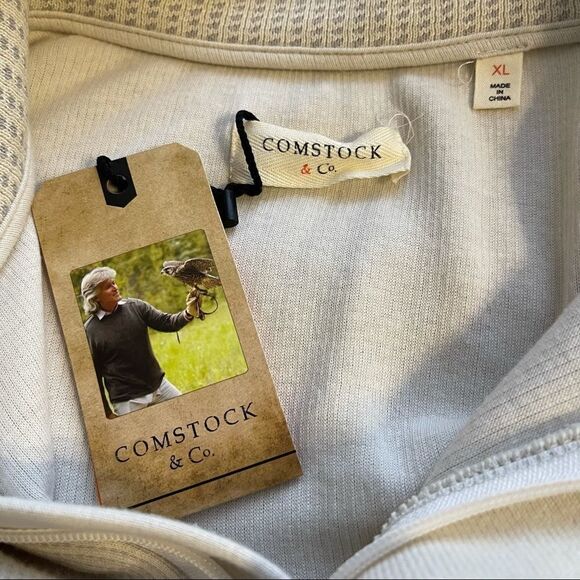 XL Comstock & Co Beige LS Top (NWT) - Picture 2 of 4